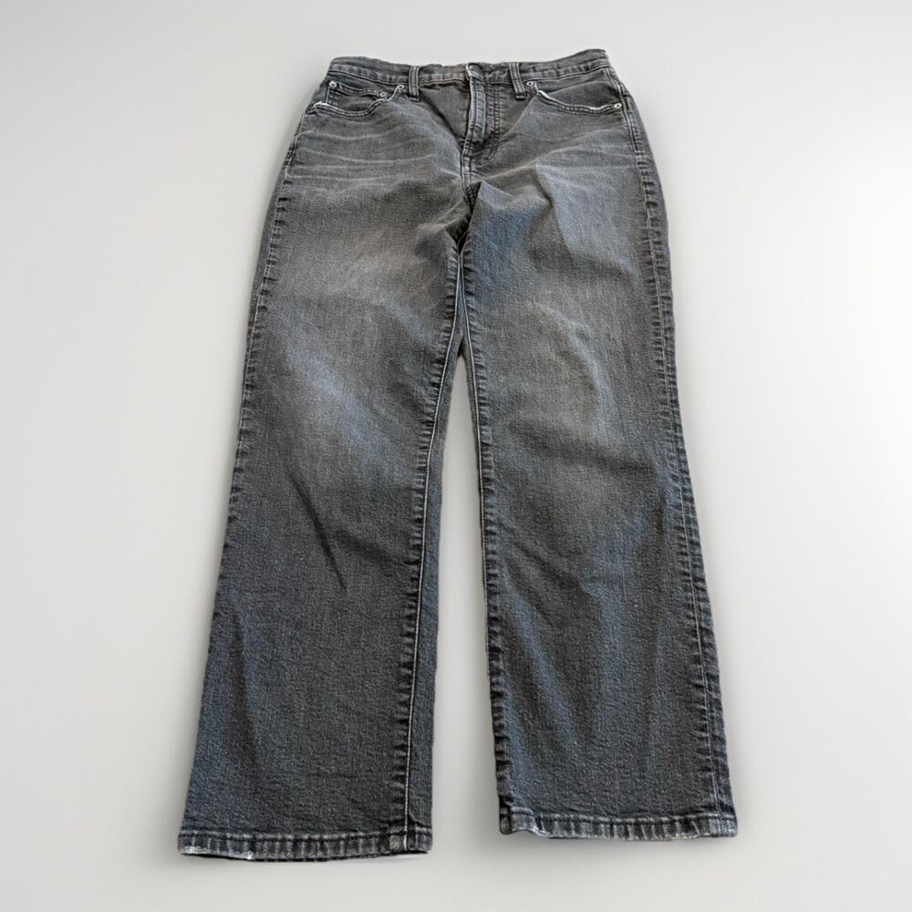 Madewell Womens Black The Perfect Vintage Straight Crop Jean Jeans Size 28